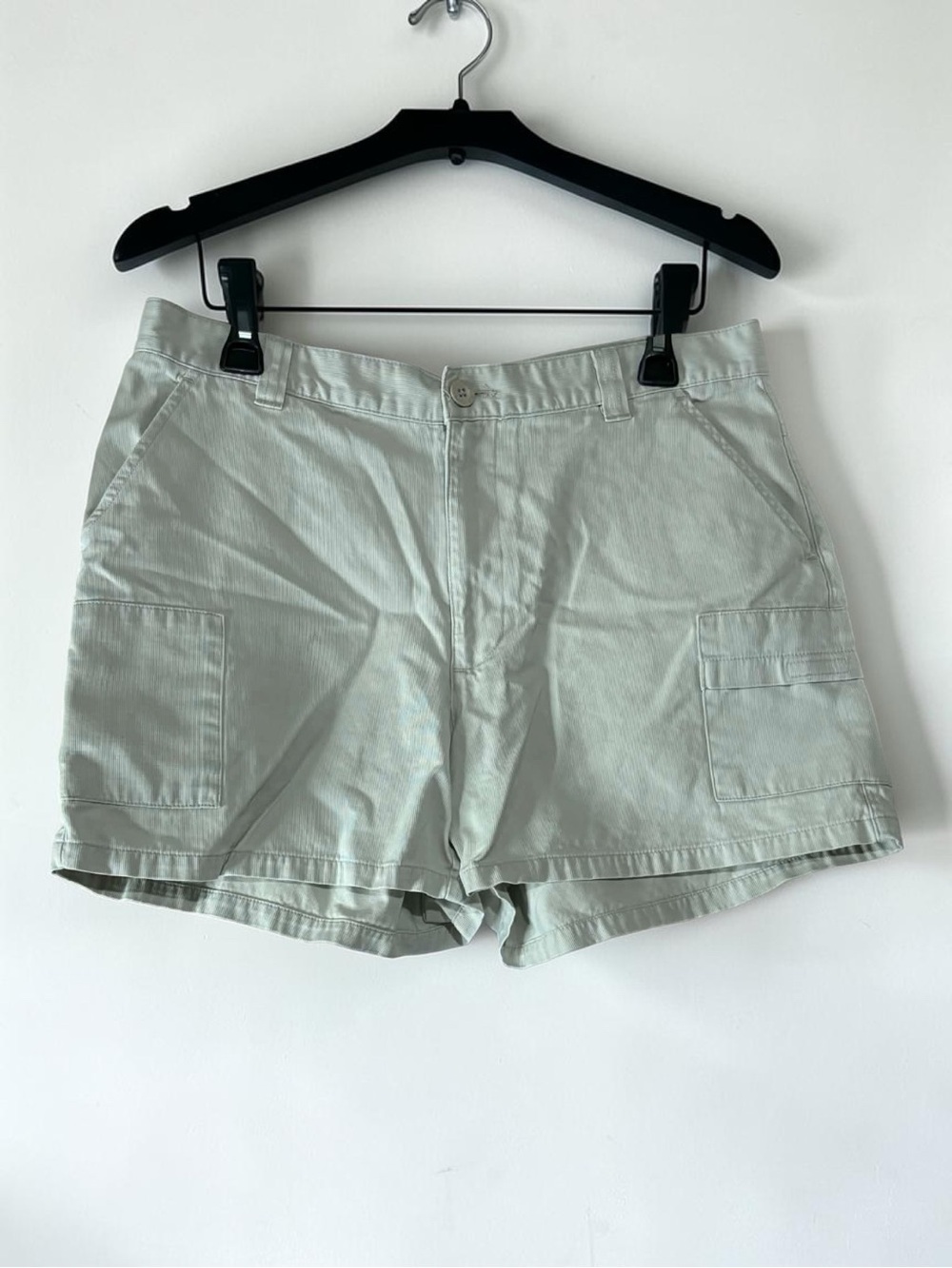 Y2K Old Navy Textured Tan Mid Rise Cargo Shorts size 14